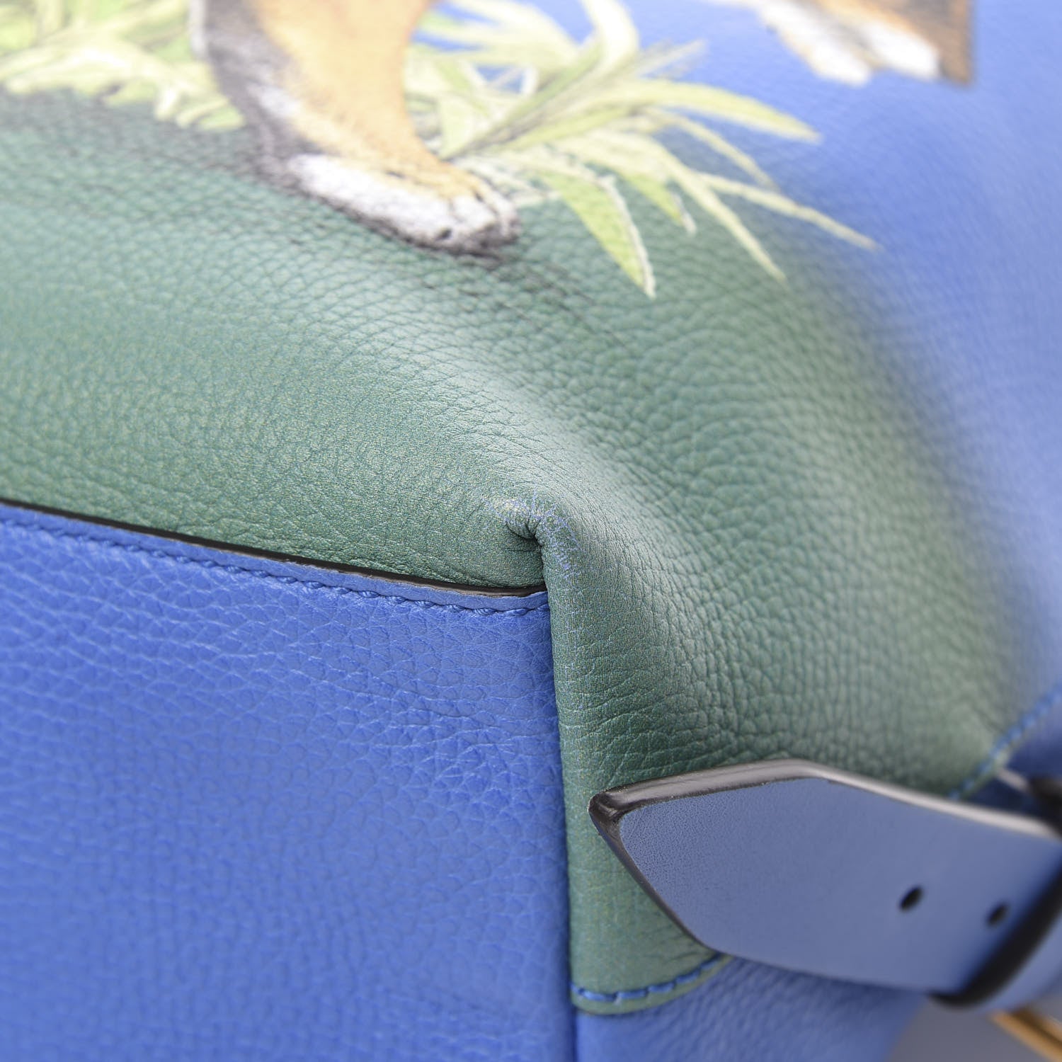 Gucci Calfskin Tiger Print Backpack Multicolor 9 of 13