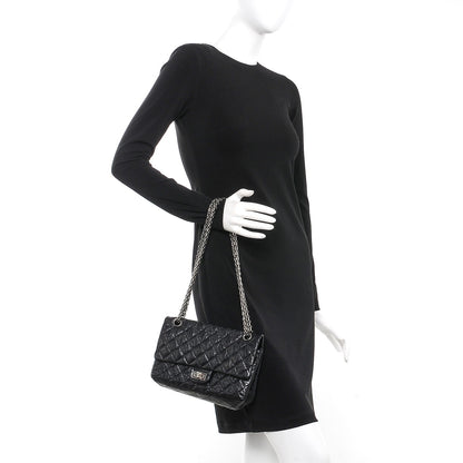 Chanel Aged Calfskin Quilted 2.55 Reissue 225 Flap Black 2 of 9