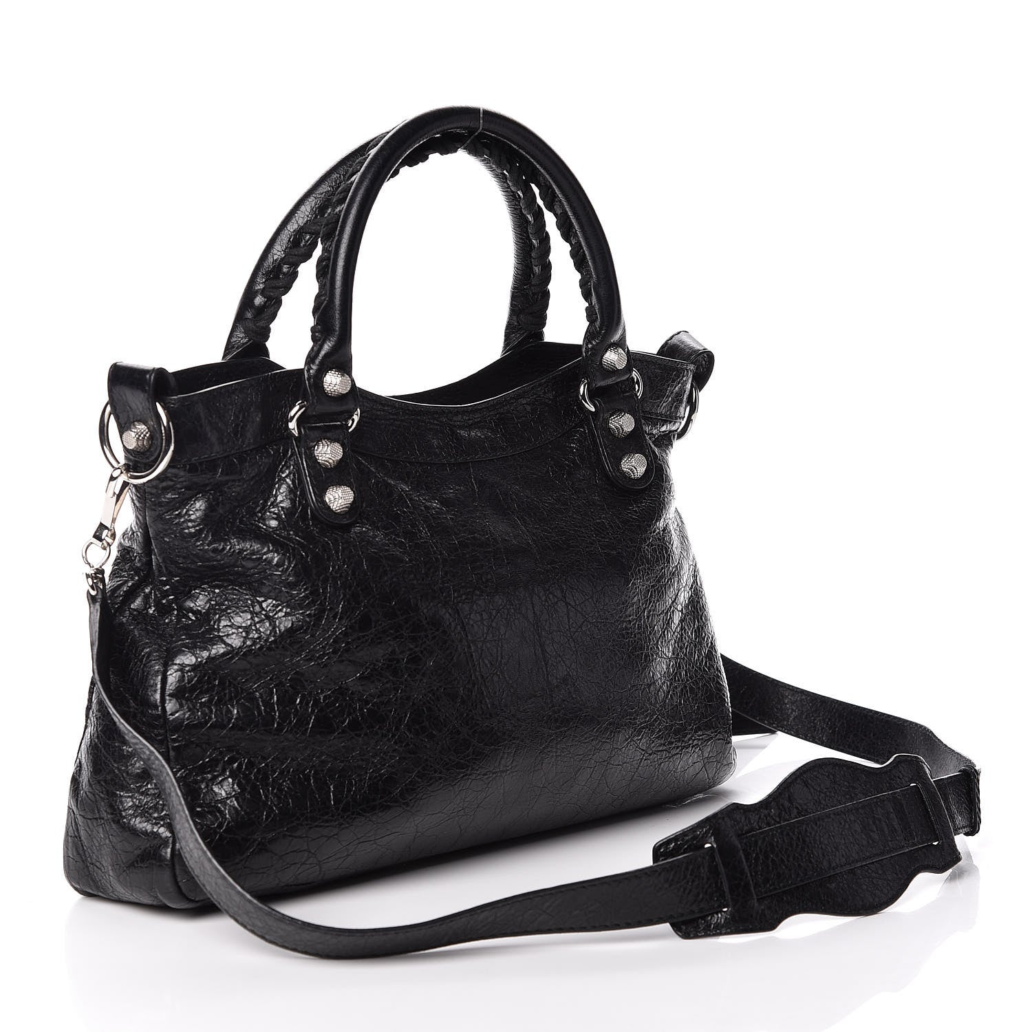 Balenciaga Agneau Giant 12 Silver Hardware Town Black 4 of 10