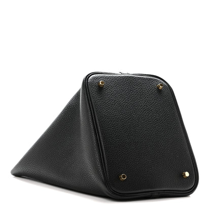 Hermes Taurillon Clemence Picotin Lock 22 MM Black 4 of 10