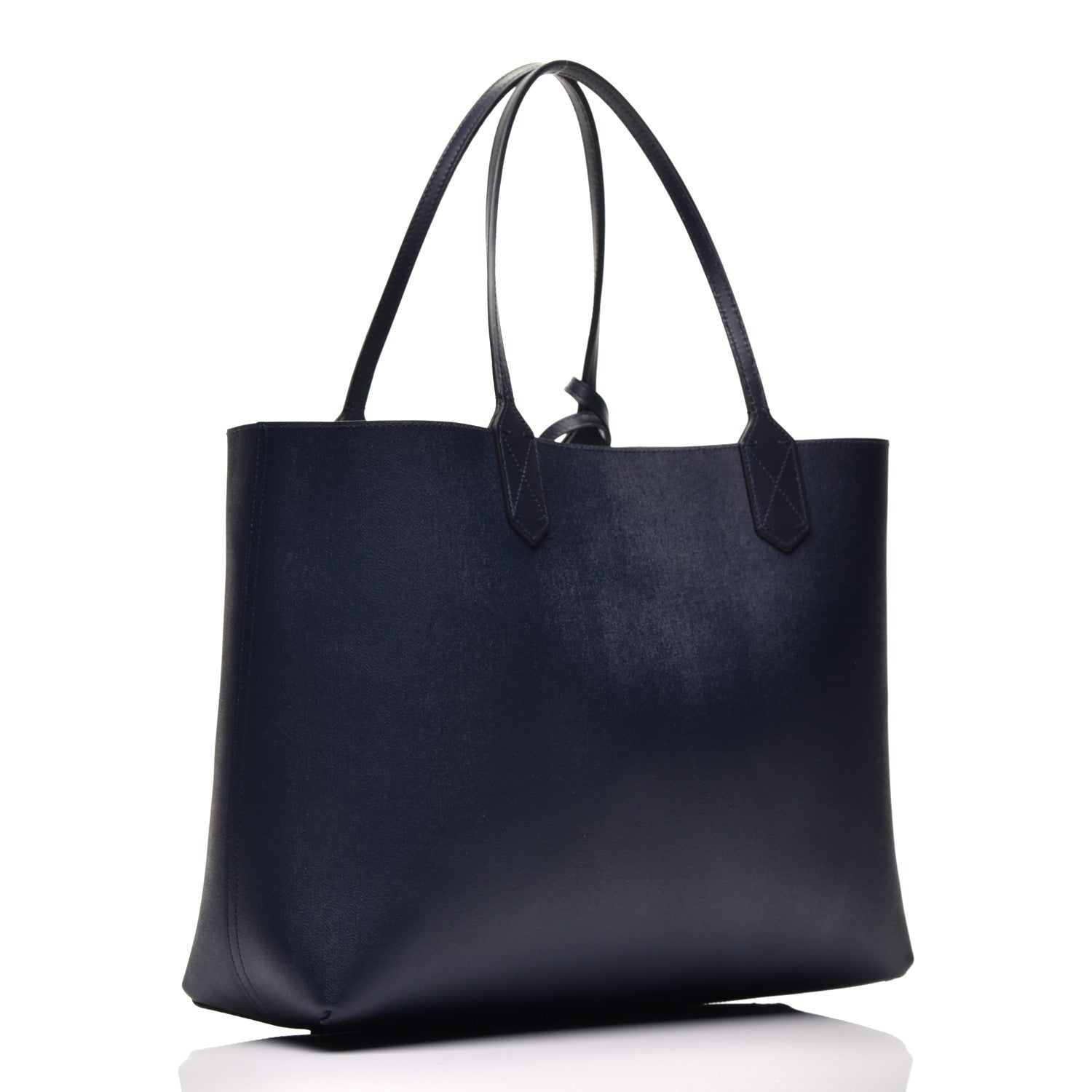 Gucci GG Supreme Monogram Blooms Medium Reversible Tote Beige Blue Navy 7 of 17