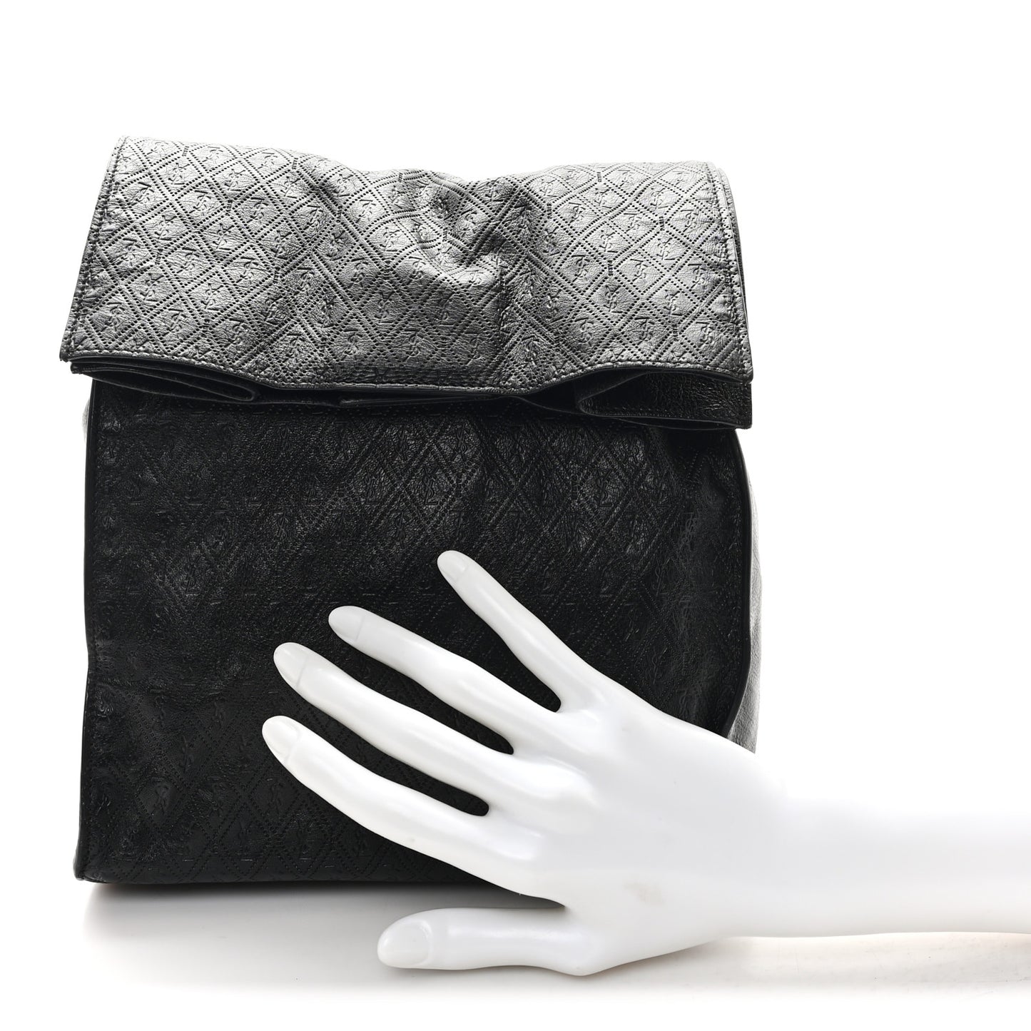 Calfskin Monogram Deli Paper Bag Vintage Black