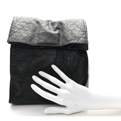 Saint Laurent Calfskin Monogram Deli Paper Bag Vintage Black 2 of 8