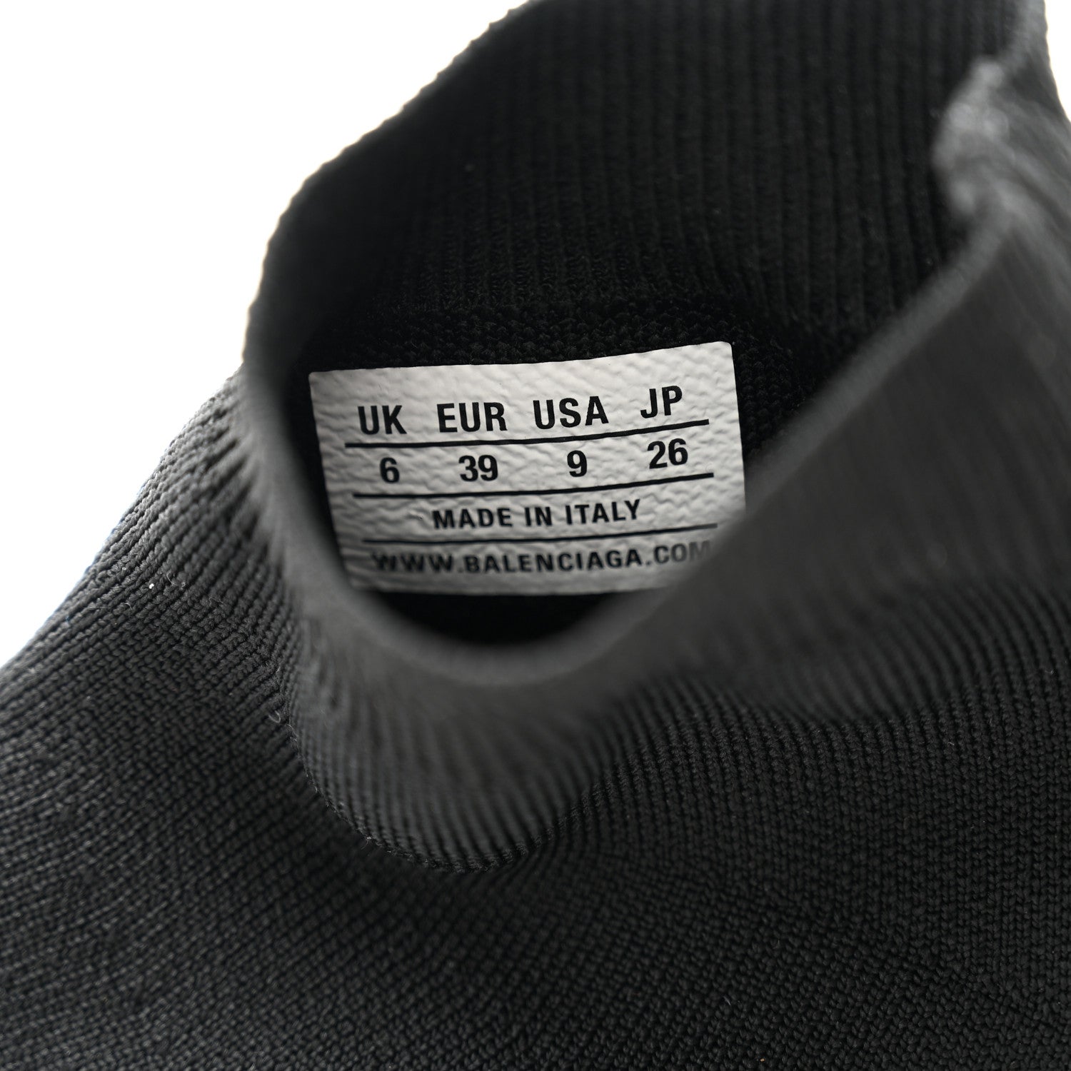 Balenciaga Technical 3D Recycled Knit Womens Speed 2.0 Sneakers 39 Monocolor Black 7 of 8