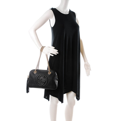 Gucci Pebbled Calfskin Small Soho Bowler Black 2 of 9