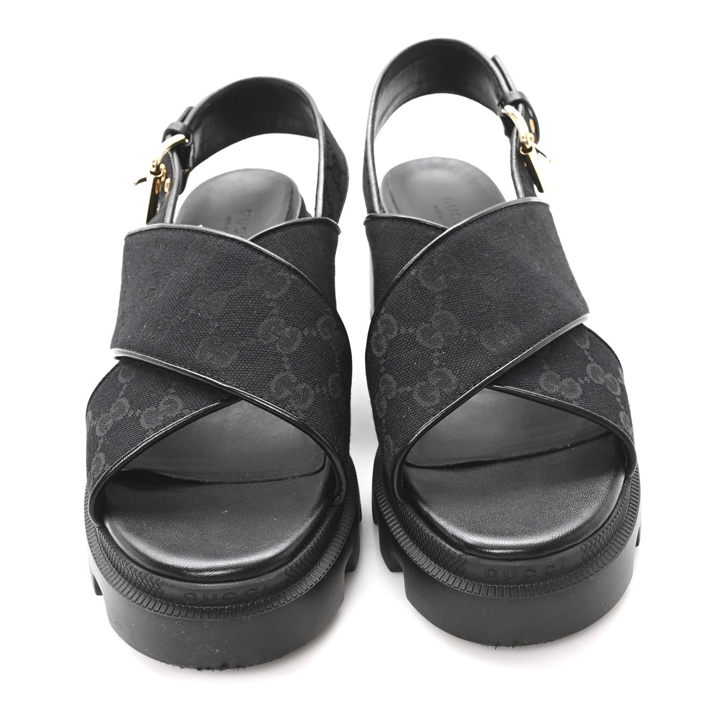 Monogram Granada Kid Trip 40/72mm Lug Sole Sandals 40 Black