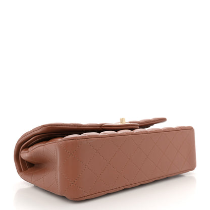 Chanel Lambskin Quilted Medium Double Flap Brown 4 of 11