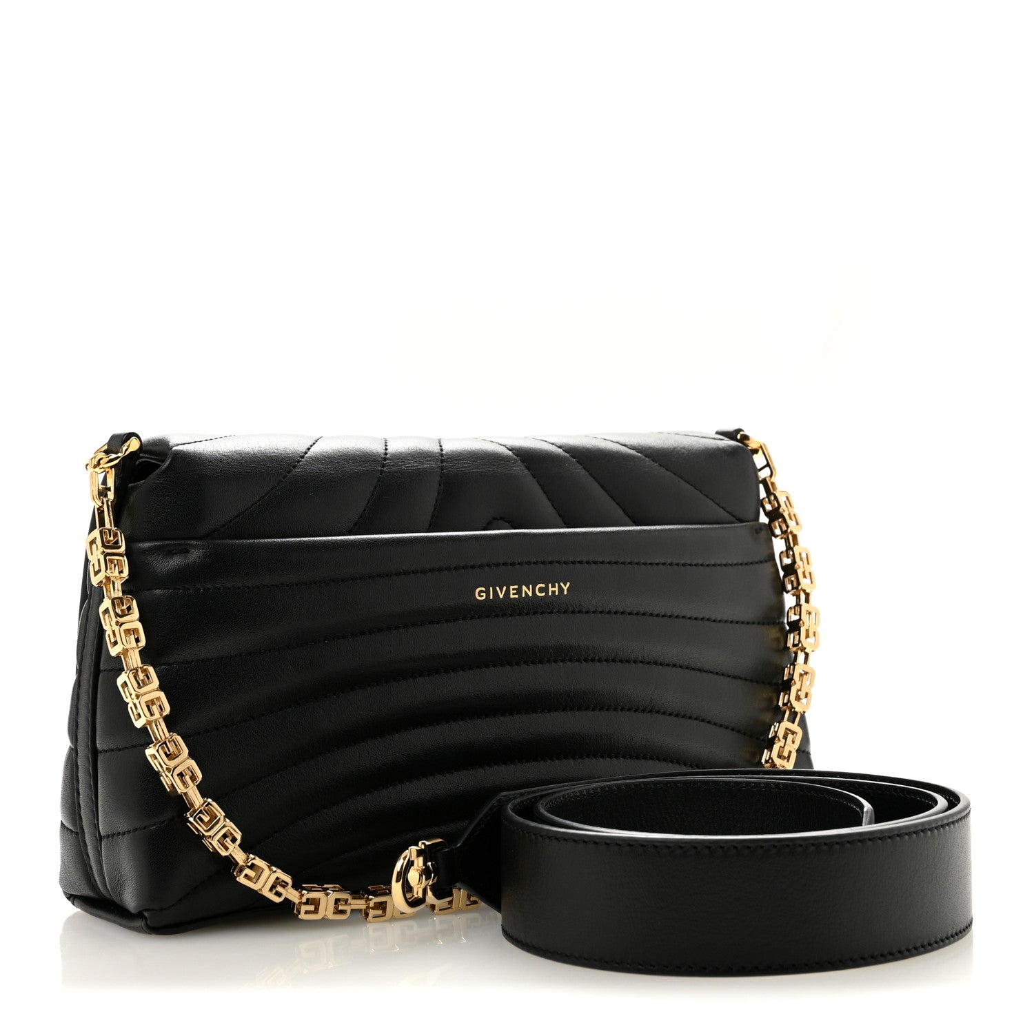 Givenchy Soft Calfskin 4G Quilted Small Shoulder Bag Black 3 of 10