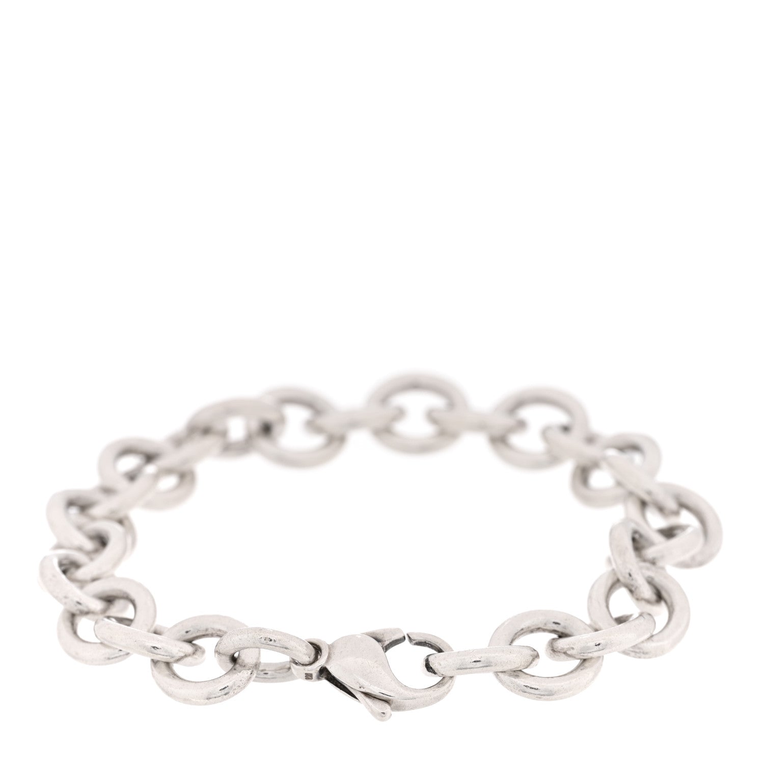 Tiffany Sterling Silver Round Chain Link Bracelet 2 of 4