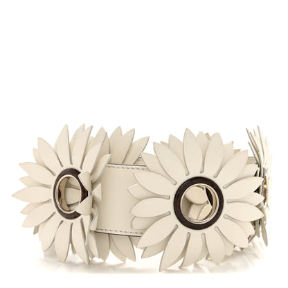 Fendi Calfskin Flower Strap You White 2 of 7