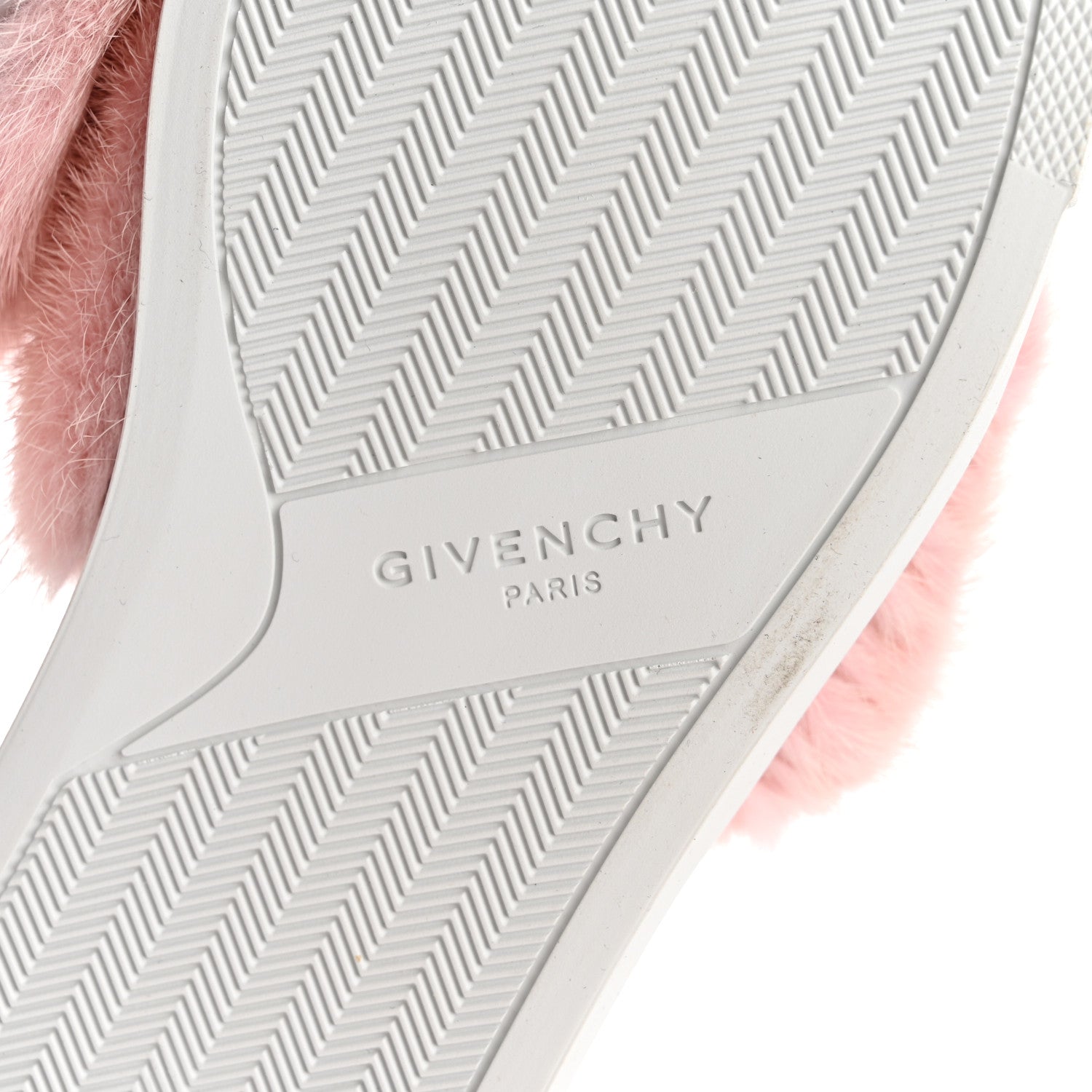 Givenchy Calfskin Mink Fur Womens Urban Street Sneakers 38.5 White Rose 7 of 11