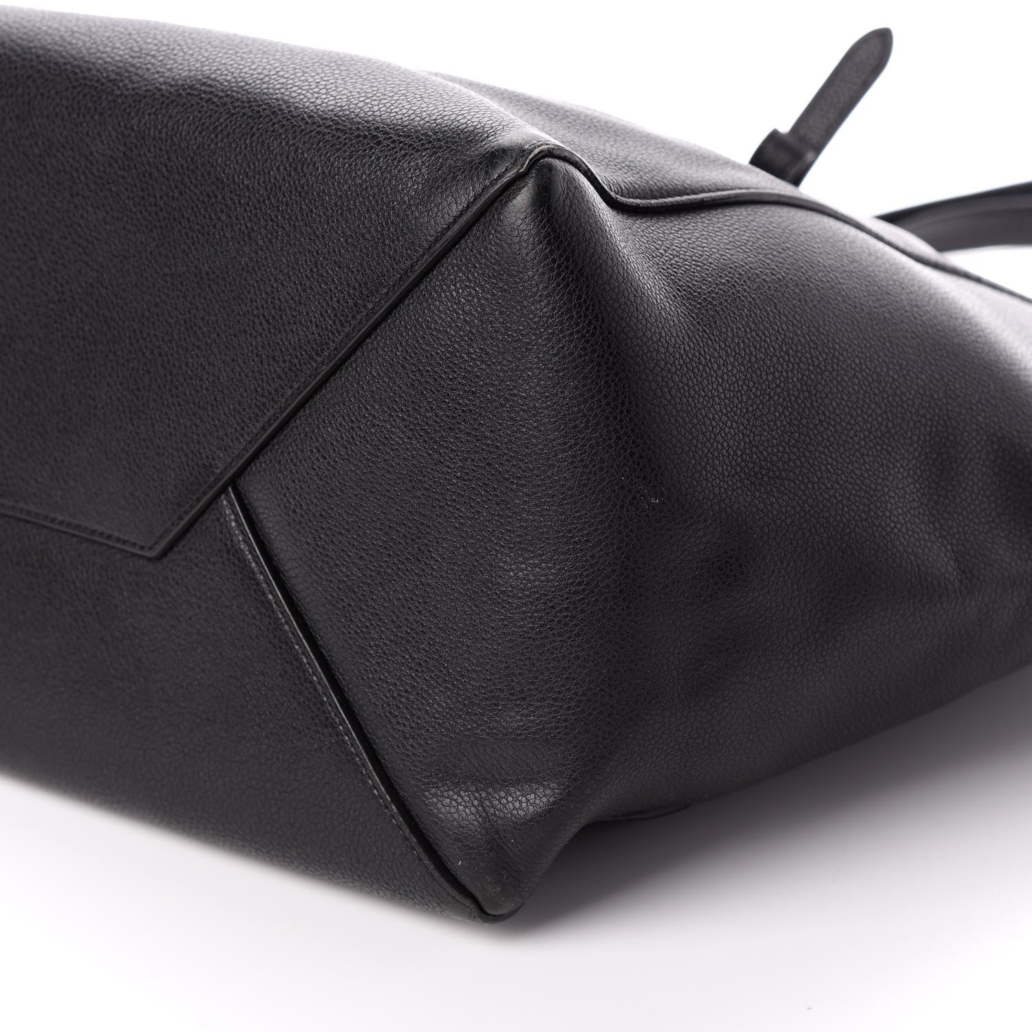 Celine Soft Grained Calfskin Small Belt Cabas Phantom Black 9 of 13