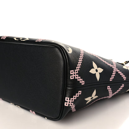 Louis Vuitton Empreinte Monogram Giant Broderies Neverfull MM Black 9 of 9