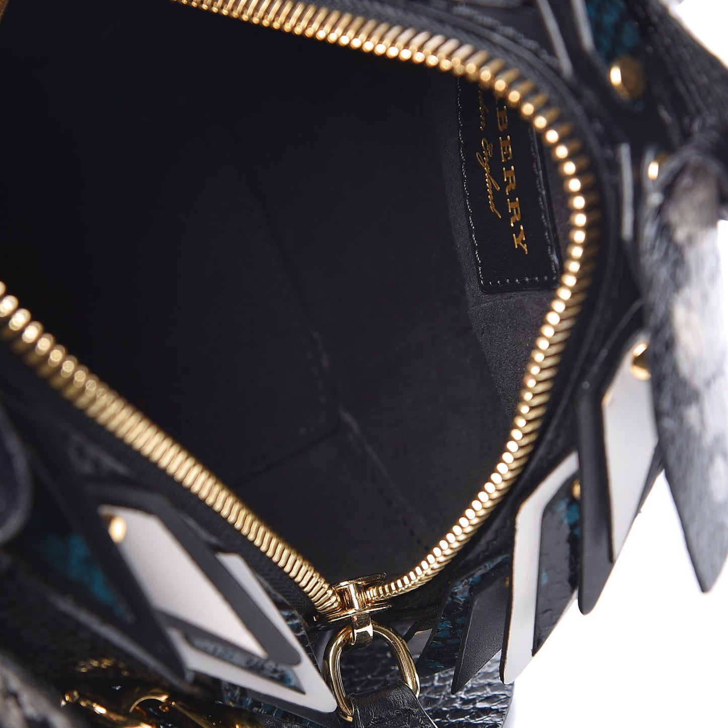 Snakeskin Pallas Helmet Bag Black