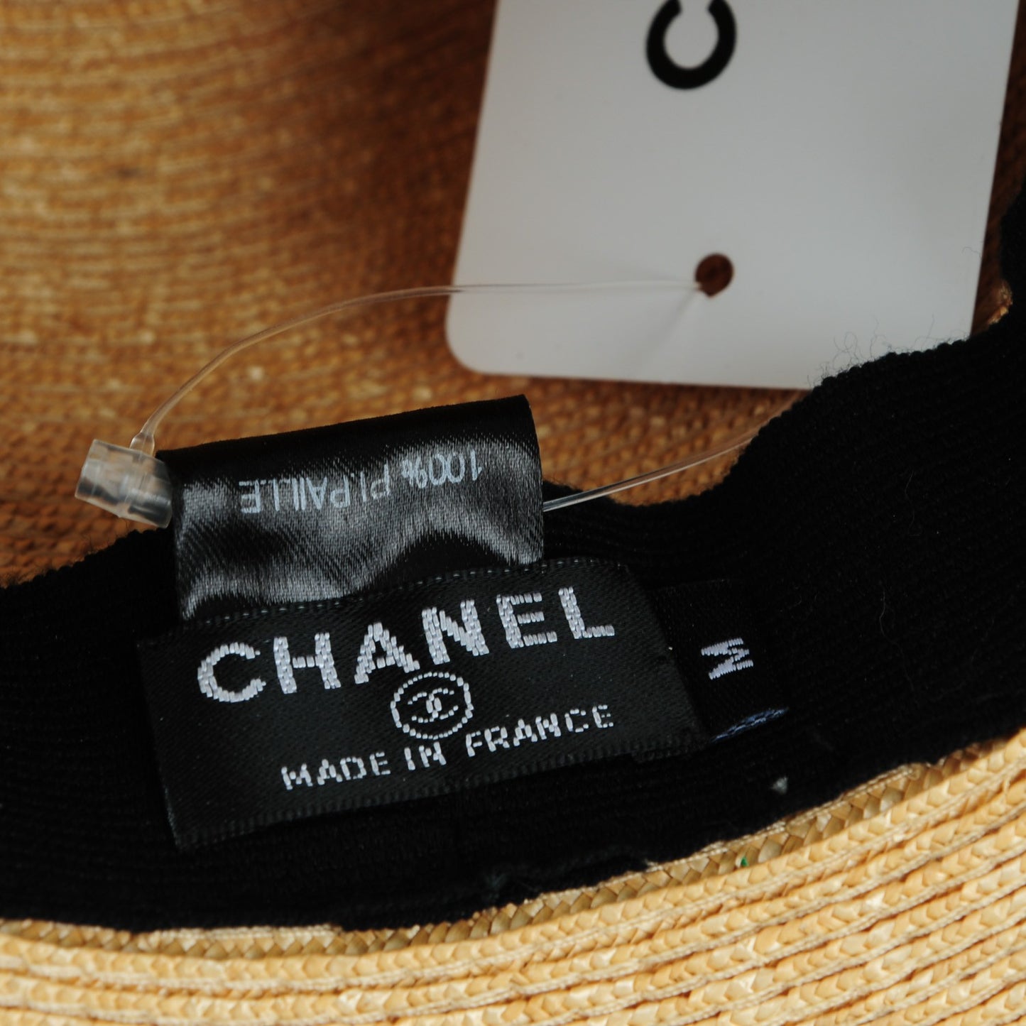 Straw CC Floppy Hat M Beige
