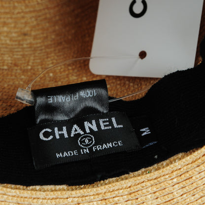 Chanel Straw CC Floppy Hat M Beige 6 of 8