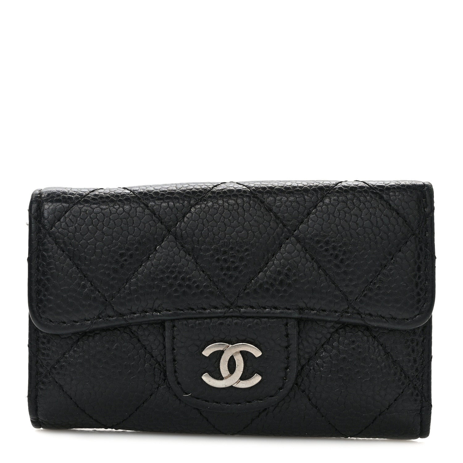 Chanel Caviar Quilted 6 Key Holder Black 1 of 9