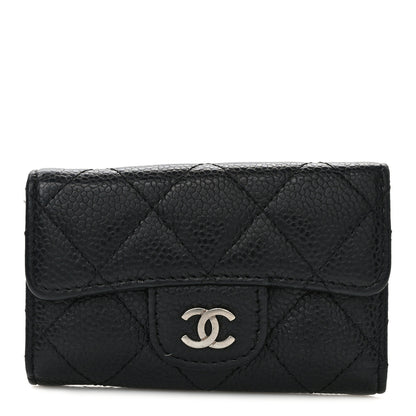 Chanel Caviar Quilted 6 Key Holder Black 1 of 9