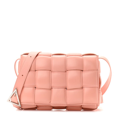 Bottega Veneta Nappa Maxi Intreccio Padded Cassette Crossbody Bag Peachy 1 of 10