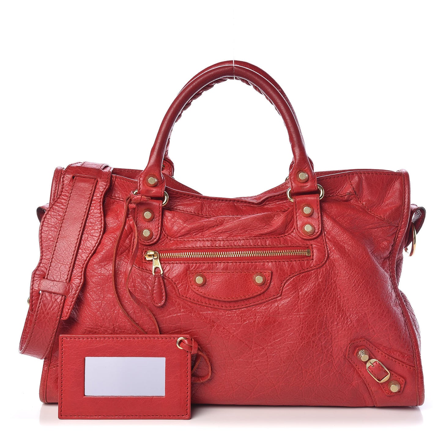 Agneau Giant 12 Gold Hardware City Rouge Cardinal