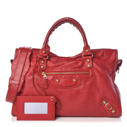 Balenciaga Agneau Giant 12 Gold Hardware City Rouge Cardinal 1 of 12