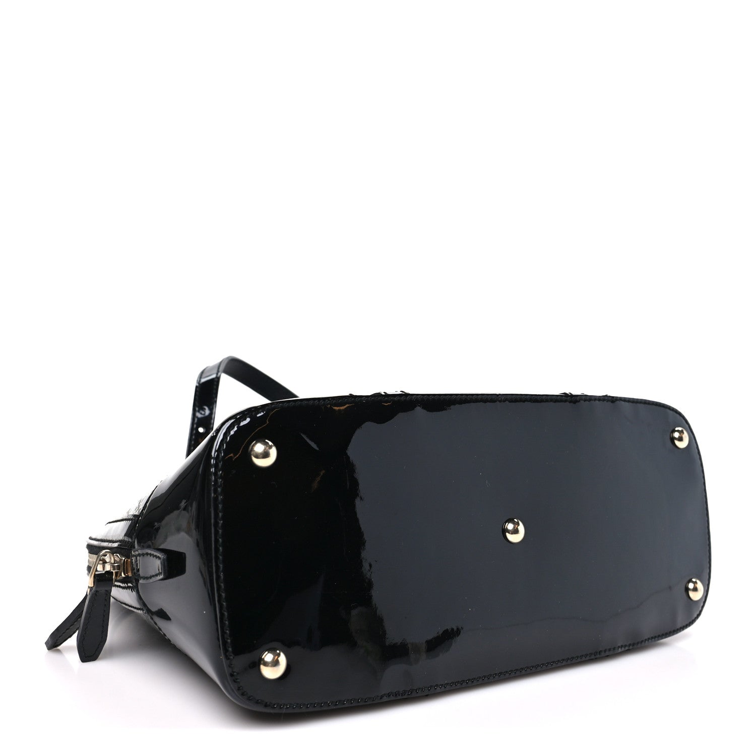 Gucci Patent Microguccissima Small Nice Top Handle Dome Bag Black 4 of 10