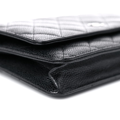 Chanel Caviar Quilted Wallet On Chain WOC Black 9 of 15