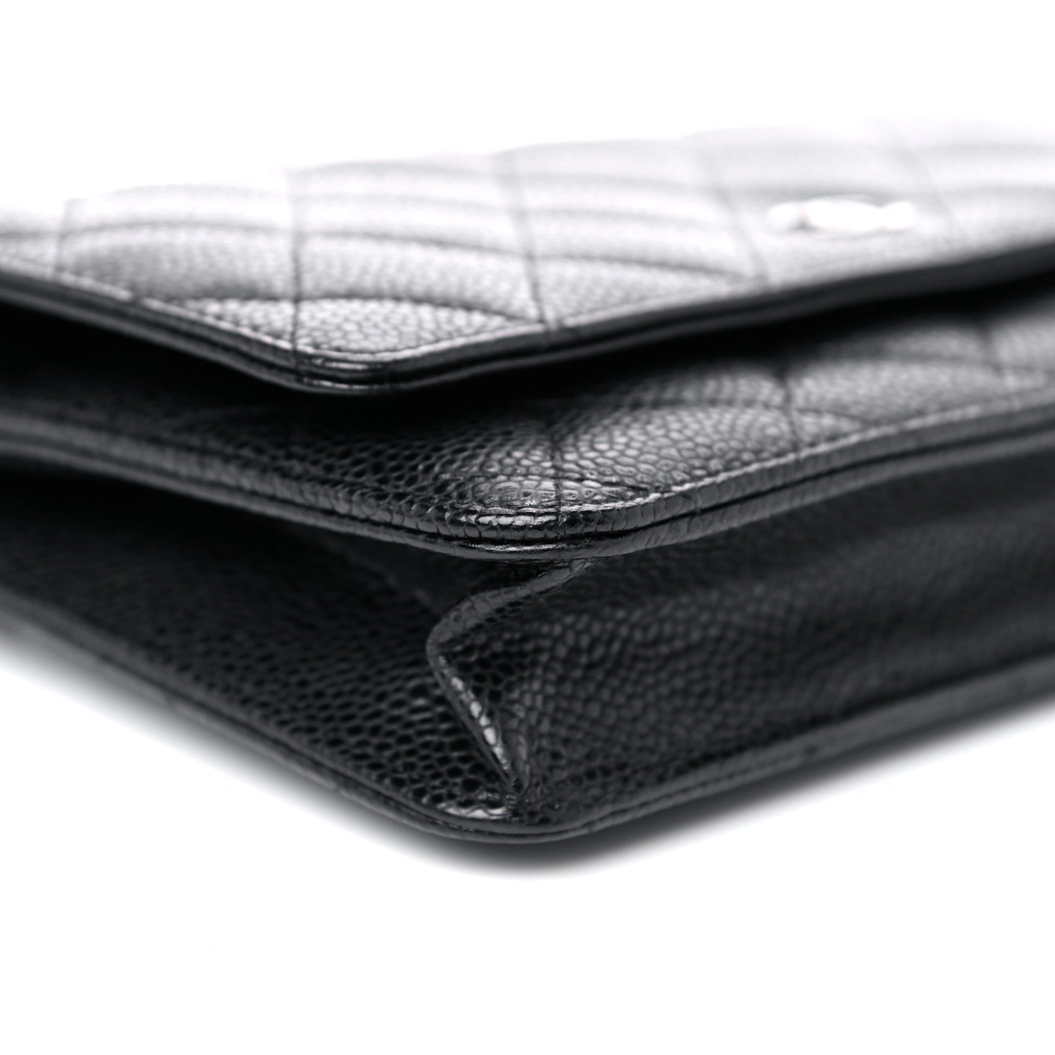 Chanel Caviar Quilted Wallet On Chain WOC Black 9 of 15