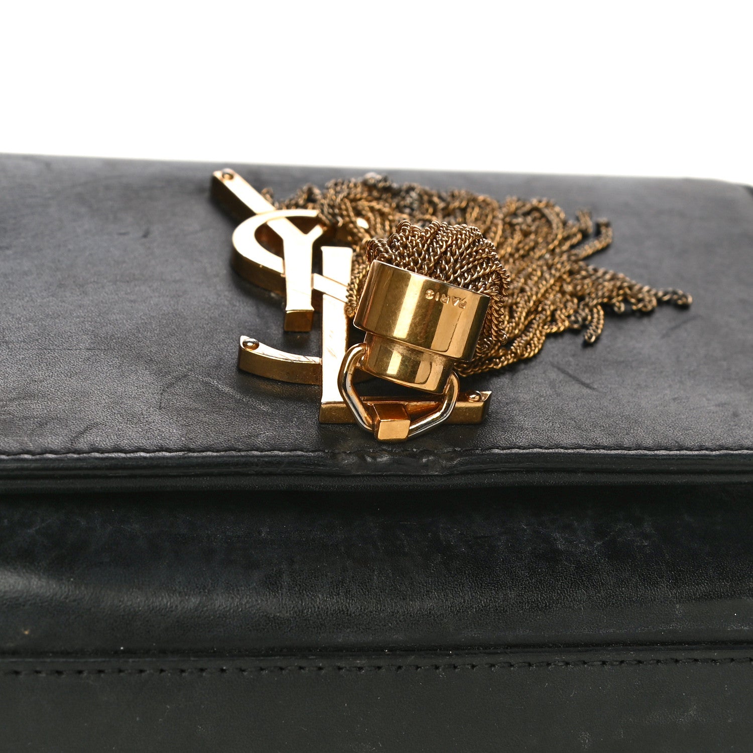 Saint Laurent Calfskin Small Classic Monogram Kate Tassel Satchel Black 21 of 26