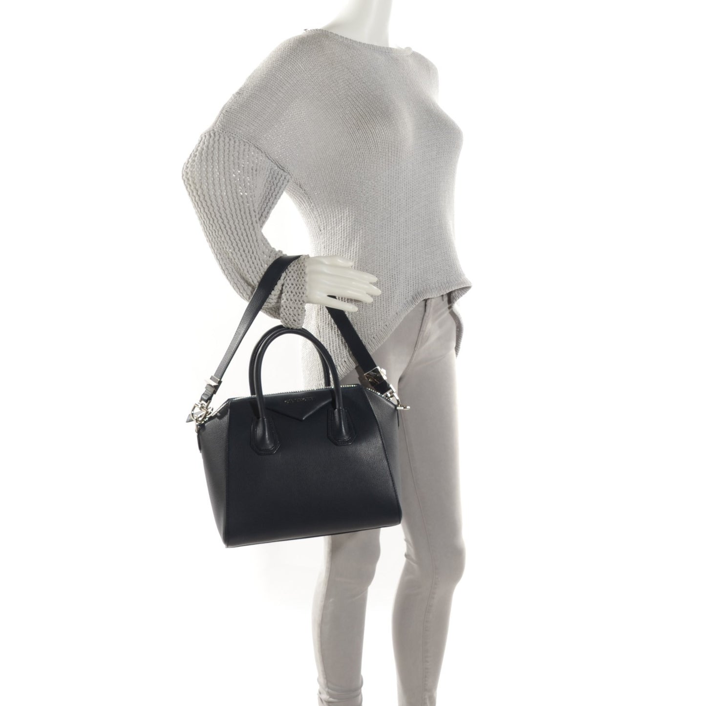 Sugar Goatskin Small Antigona Navy