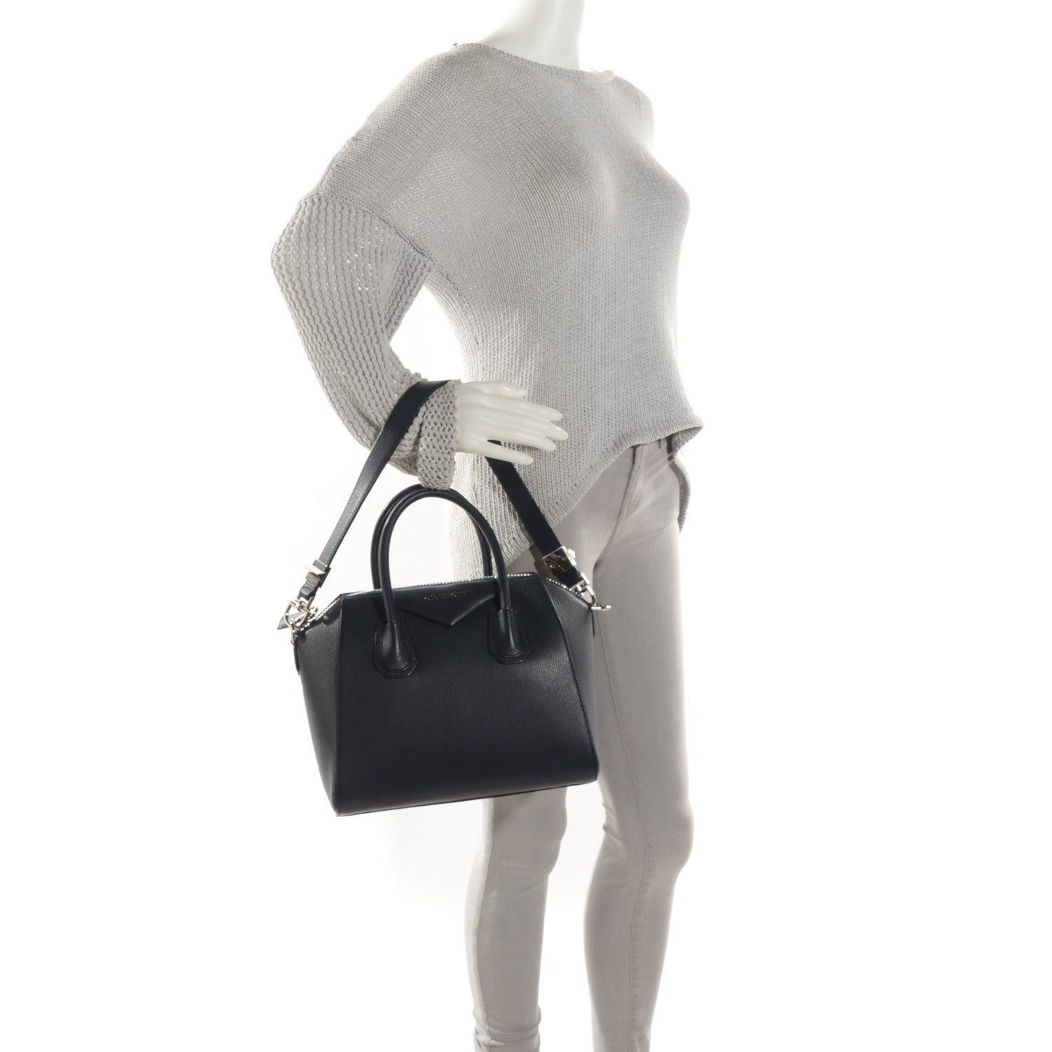 Givenchy Sugar Goatskin Small Antigona Navy 2 of 7
