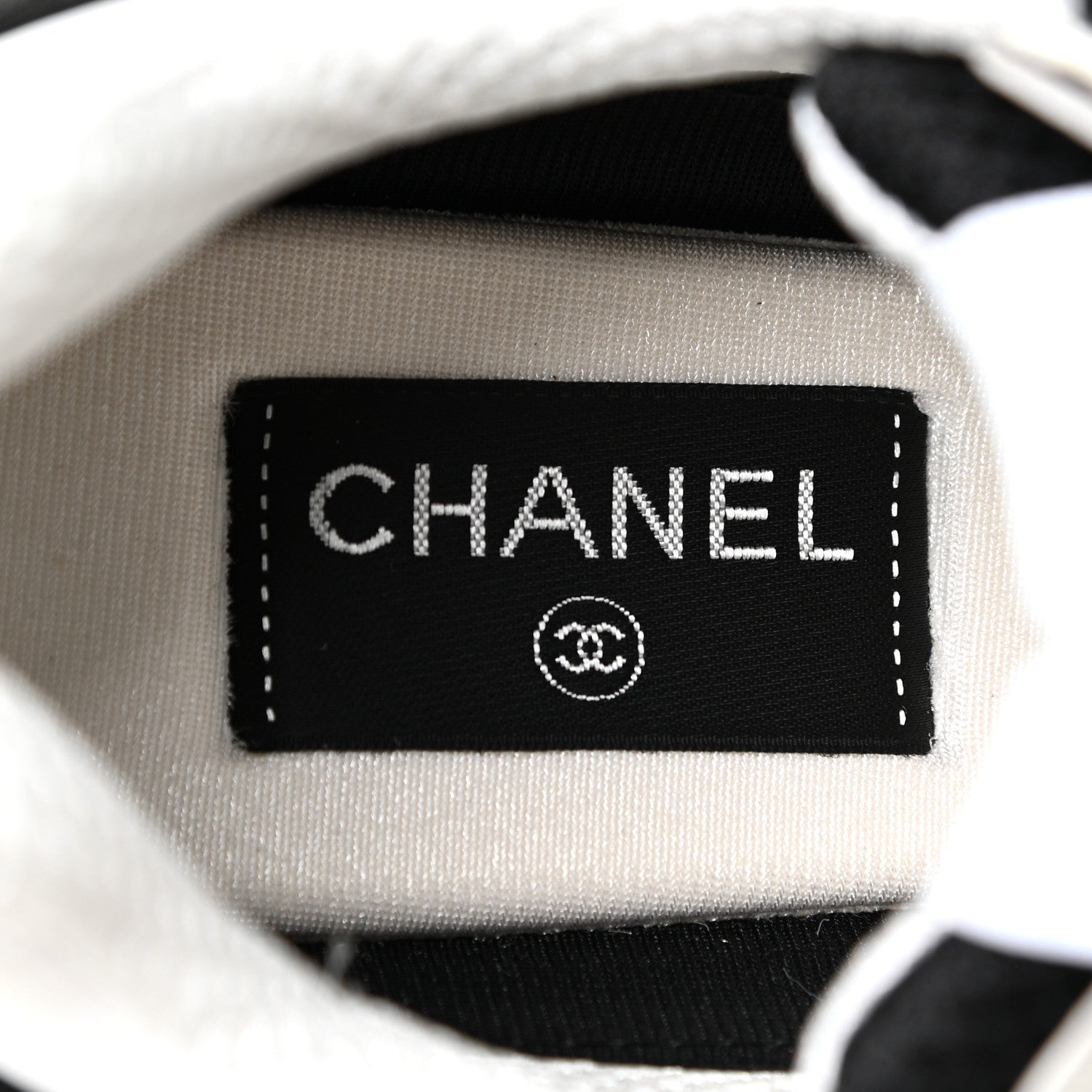 Chanel Mesh Suede Grained Calfskin Womens CC Sneakers 41 Black White 8 of 14