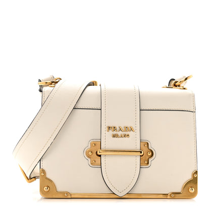 Prada City Calf Cahier Bag White 1 of 13