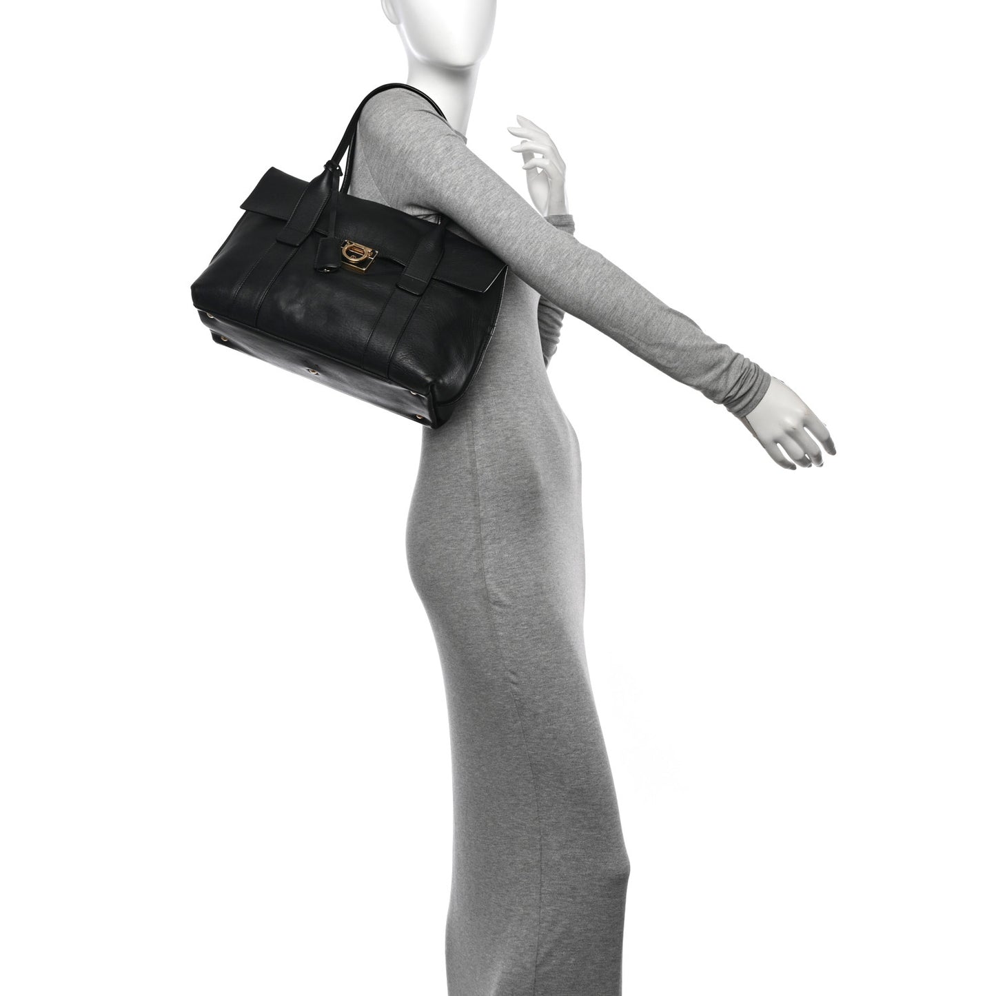 Calfskin Medium Sookie Satchel Black