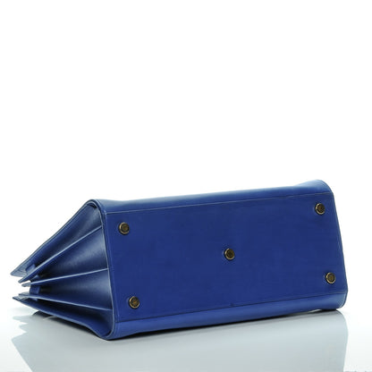 Saint Laurent Calfskin Large Sac De Jour Blue 4 of 7