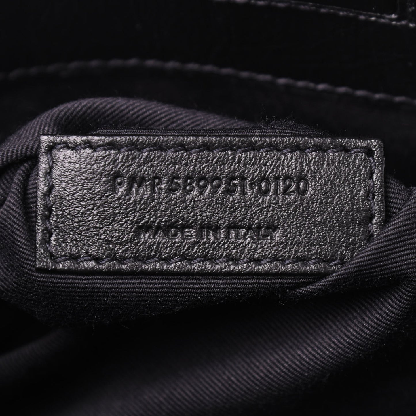 Crinkled Calfskin Matelasse Monogram Large Niki Shopper Tote Black