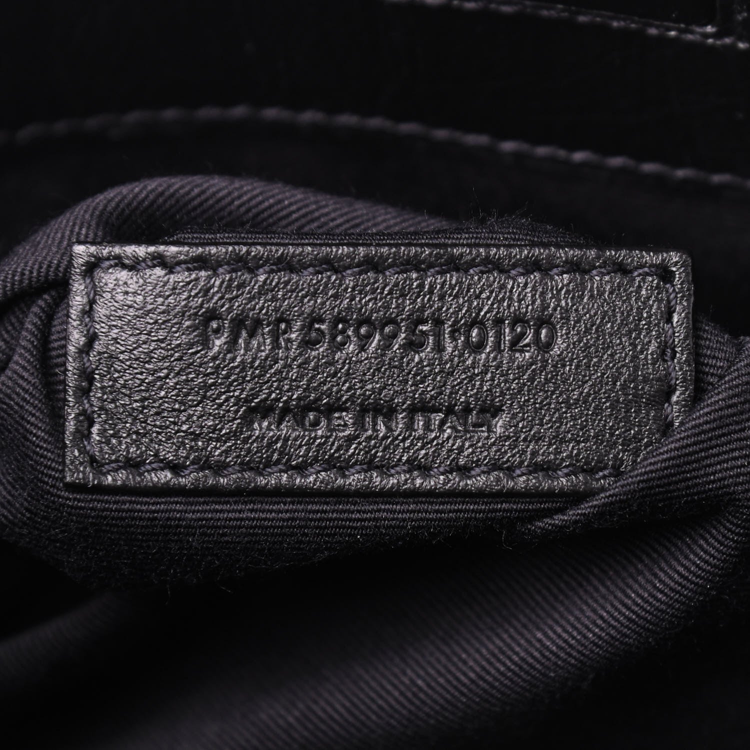 Saint Laurent Crinkled Calfskin Matelasse Monogram Medium Niki Shopper Tote Black 9 of 9