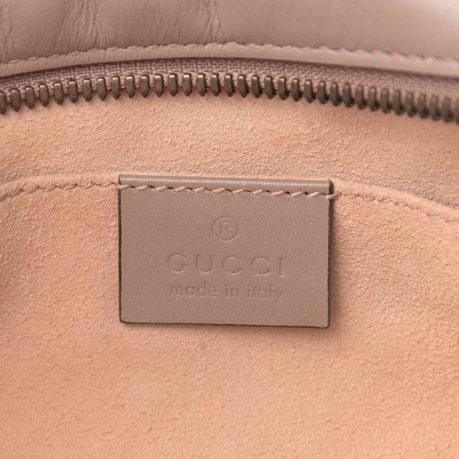 Gucci Calfskin Matelasse Small GG Marmont Chain Shoulder Bag Porcelain Rose 6 of 11