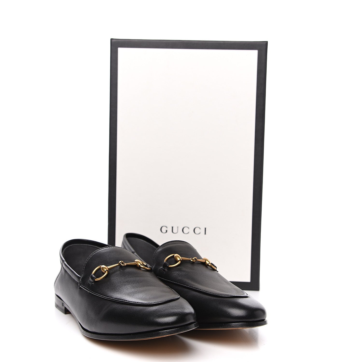 Gucci Lambskin Womens Brixton Horsebit Loafers 39.5 Black 9 of 9