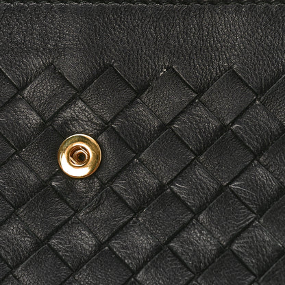 Bottega Veneta Nappa Intrecciato Continental Flap Wallet Black 9 of 10