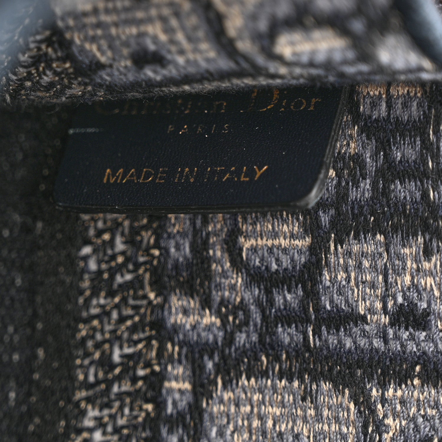 Christian Dior Oblique Mini Book Tote Blue Multicolor 6 of 10