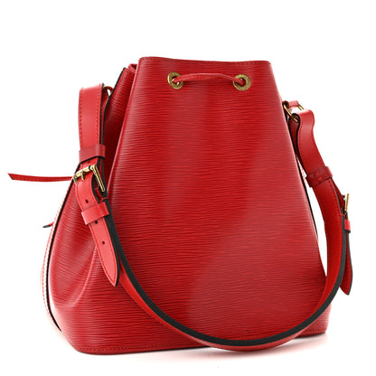 Louis Vuitton Epi Petit Noe Castillan Red 3 of 13