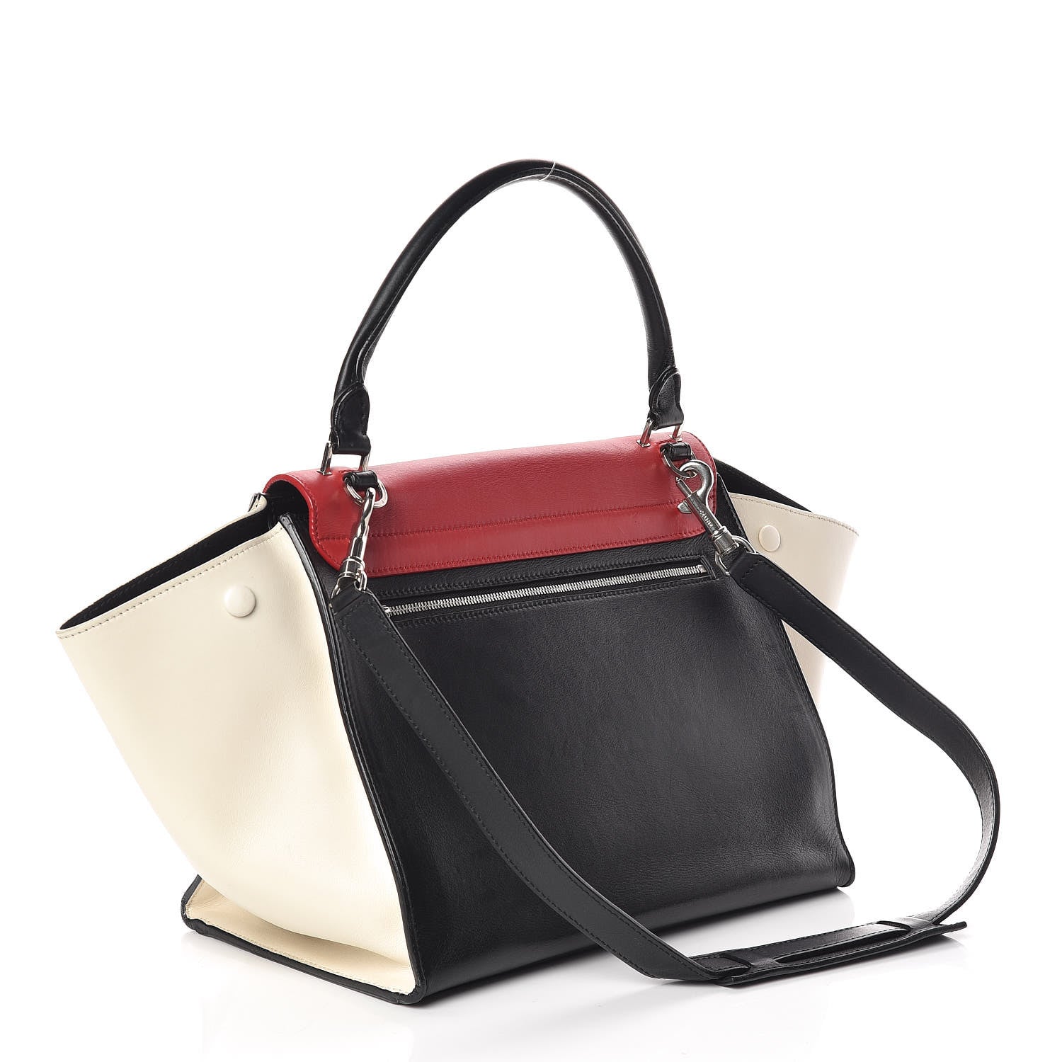 Celine Smooth Calfskin Medium Tri-Color Trapeze 3 of 8
