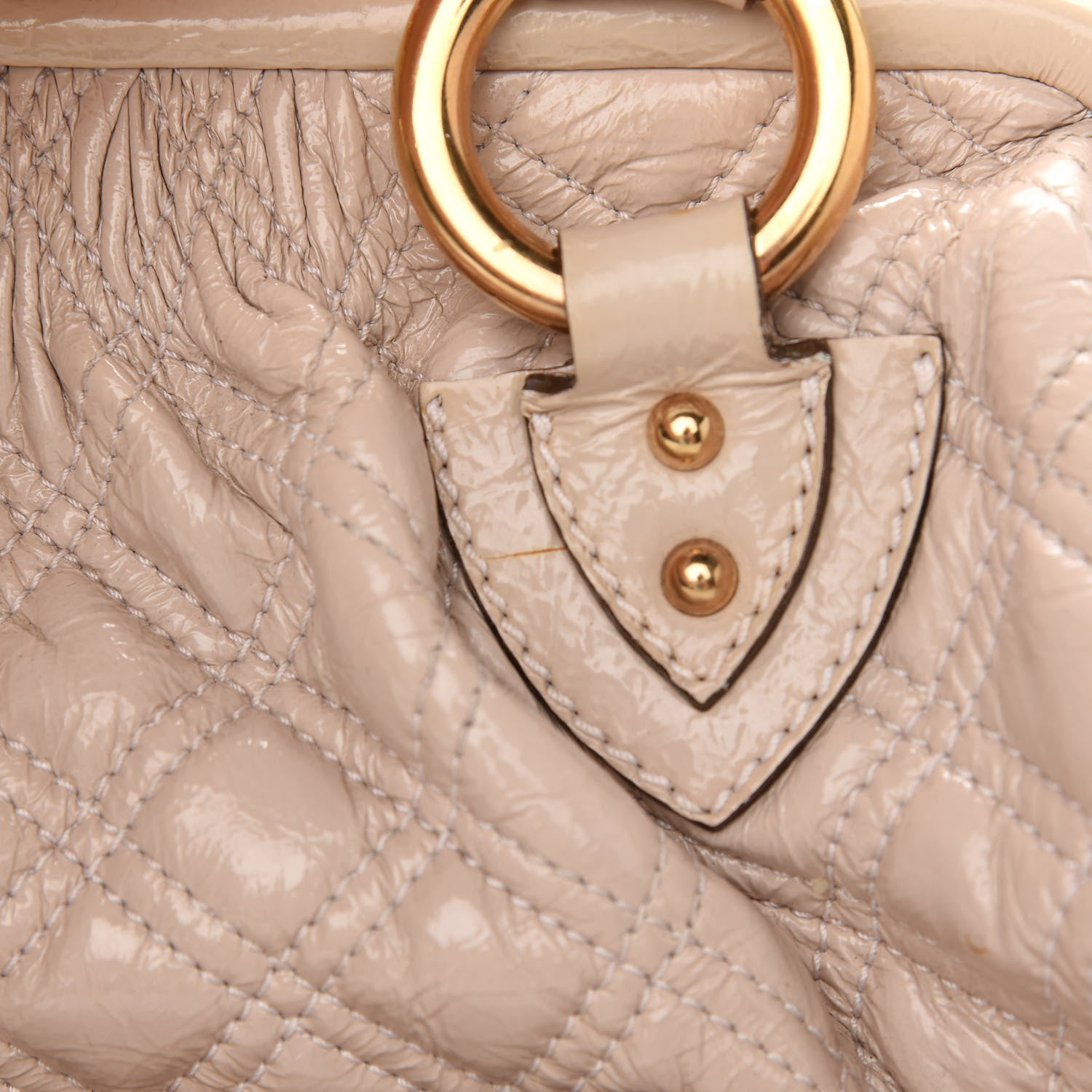 Marc Jacobs Calfskin Quilted Stam Beige 10 of 13