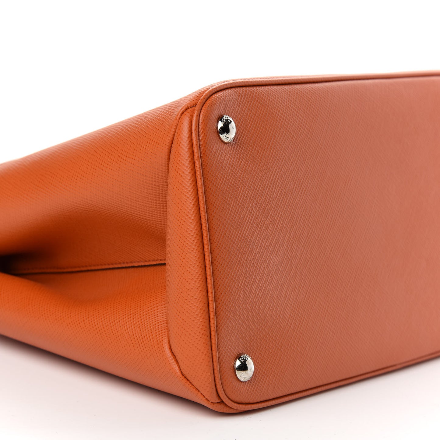Saffiano Cuir Twin Tote Papaya