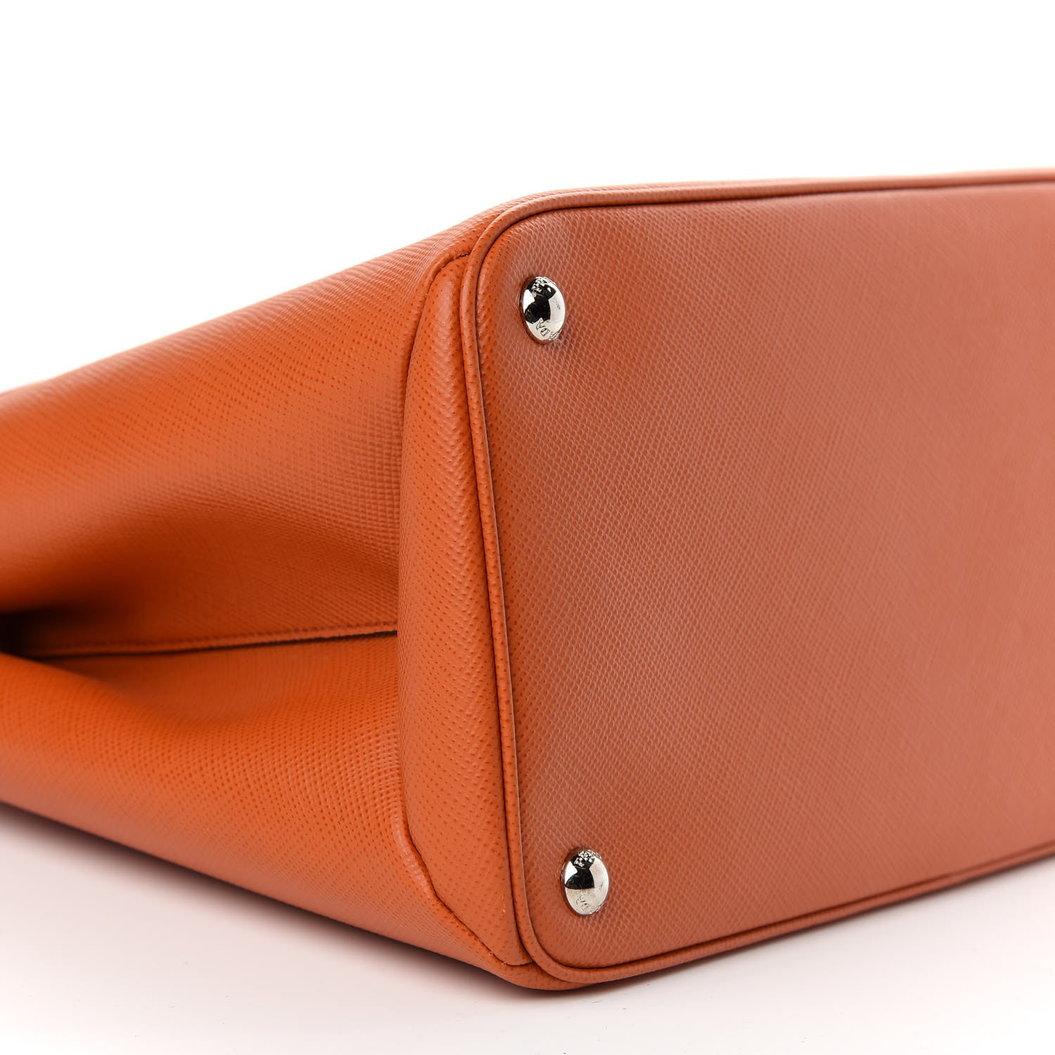 Prada Saffiano Cuir Twin Tote Papaya 7 of 8