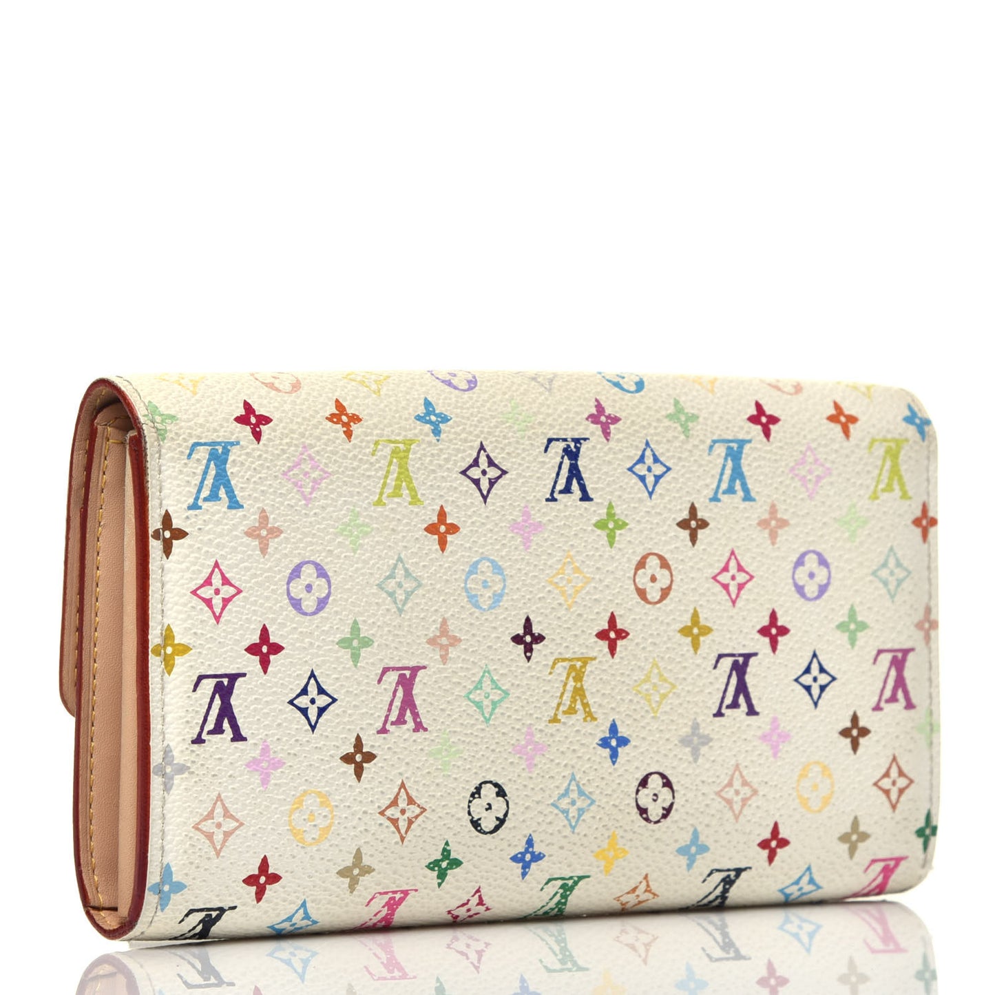 Monogram Multicolor Sarah Wallet White