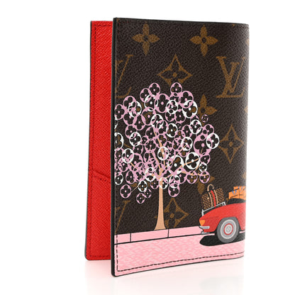 Louis Vuitton LOUIS VUITTON Monogram 2019 Christmas Animation Passport Cover Rouge 3 of 7