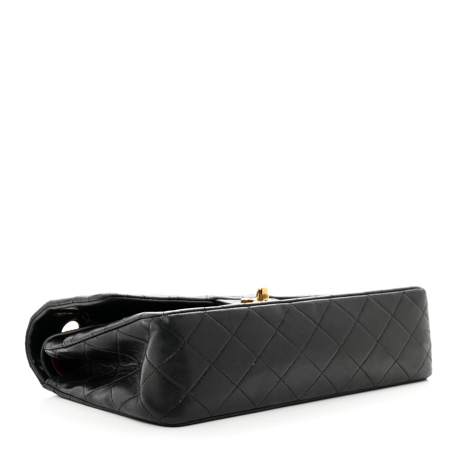 Chanel Lambskin Quilted Medium Double Flap Black 4 of 12