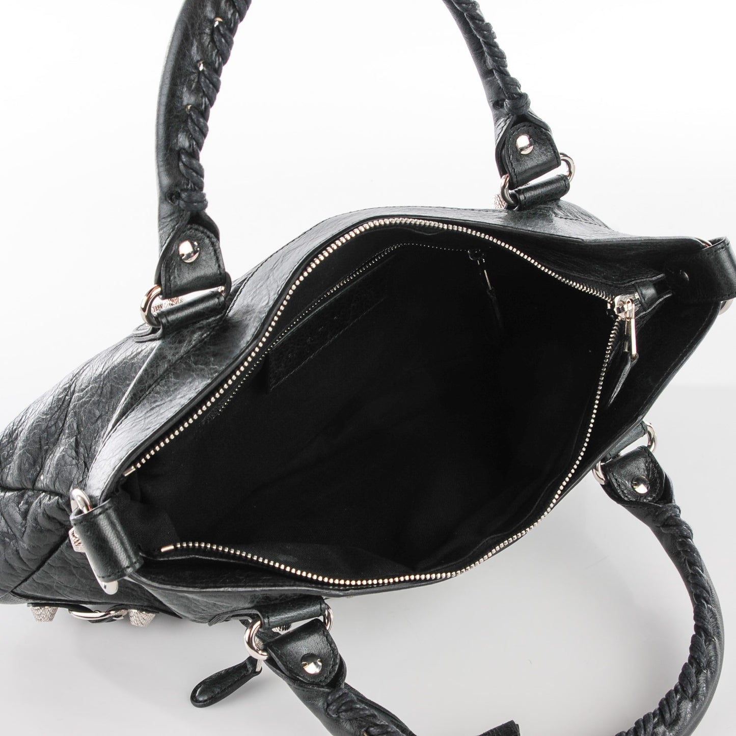 Agneau Giant 12 Silver Hardware First Black
